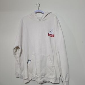 Coca Cola White Hoodie with Red Patch